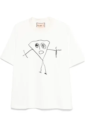Plan C T-Shirt mit Bianca-Print