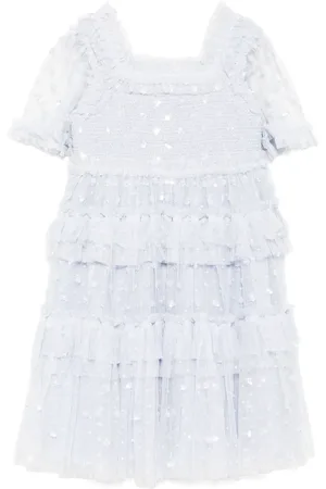 Needle & Thread Gerafftes Kleid mit Polka Dots