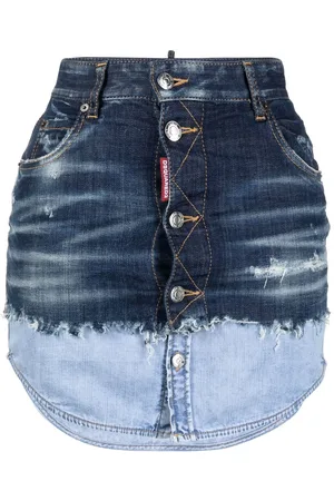 Dsquared2 Jeans-Minirock mit Kontrastsaum