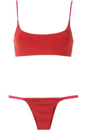 AMIR SLAMA Bikini mit geflochtenem Besatz