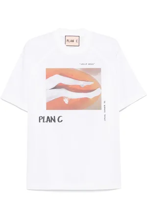 Plan C T-Shirt mit grafischem Print