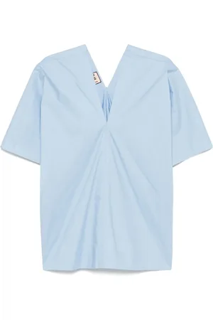Plan C Bluse mit V-Ausschnitt