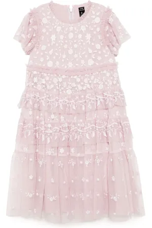 Needle & Thread Kleid mit Blumenstickerei
