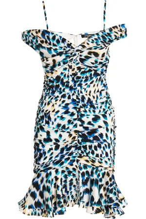 Emanuel Ungaro Minikleid mit Leoparden-Print