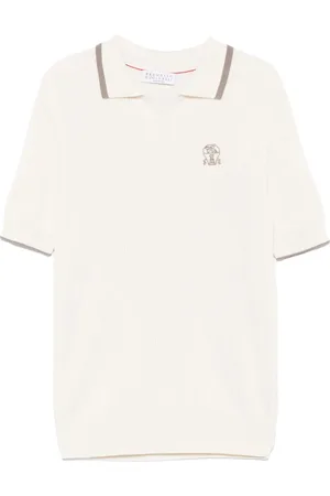Brunello Cucinelli Geripptes T-Shirt