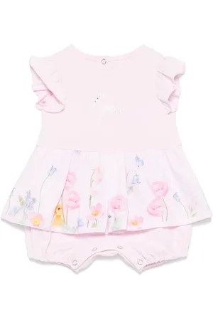 Lapin House Kurzer Strampler mit Blumen-Print