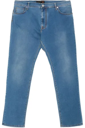 corneliani Straight-Leg-Jeans mit Logo-Patch