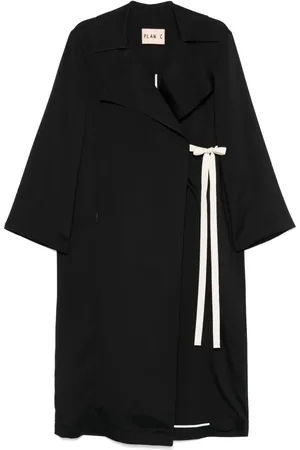Plan C Trenchcoat aus Satin