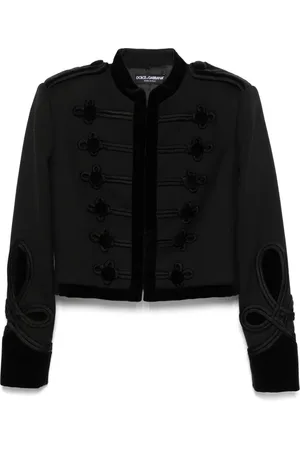 Dolce & Gabbana Gabardine-Jacke mit Schulterklappen