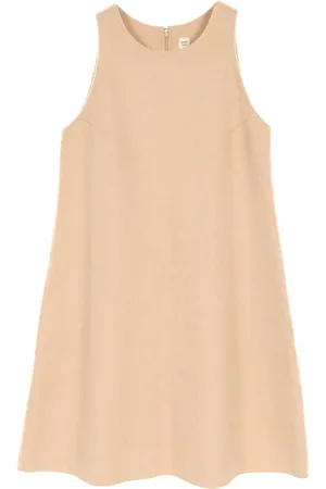 Hermès 2000s ärmelloses Minikleid aus Kamelhaar
