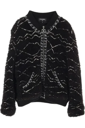 CHANEL 1986-1988 Bomberjacke aus Fleece