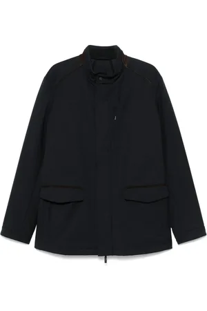 corneliani Jacke mit Wildlederbesatz