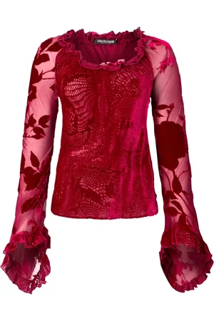 Roberto Cavalli Bluse mit Jacquardmuster