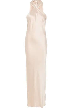 ACTUALEE Maxikleid aus Satin