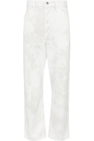 LEMAIRE Cropped-Jeans mit Bleach-Effekt