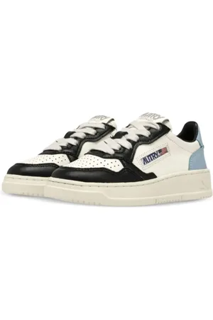 Autry Medalist Low Kids "White / Black / Blue" Sneakers