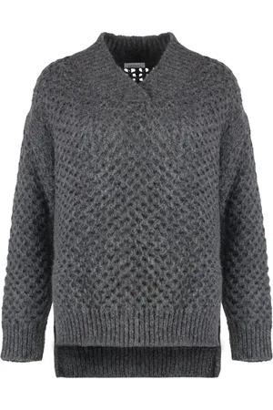 Malo Pullover mit Lochstrickmuster