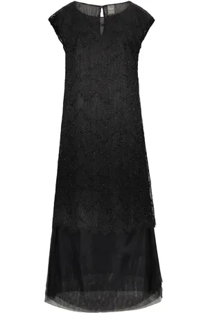 LORENA ANTONIAZZI Midikleid mit Spitzeneinsatz