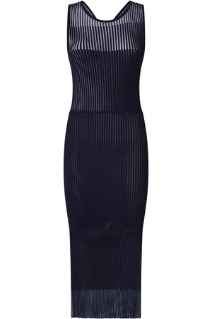 Pinko Geripptes Midikleid