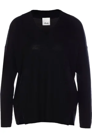 Allude Oversized-Pullover mit V-Ausschnitt