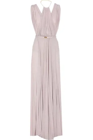 Elisabetta Franchi Maxikleid mit Neckholder-Ausschnitt