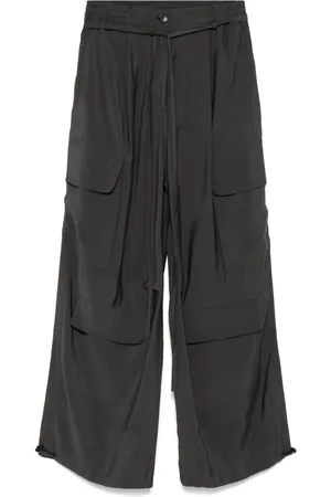 ISABEL BENENATO Cargohose mit weitem Bein