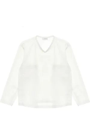 LEMAIRE T-Shirt mit V-Ausschnitt