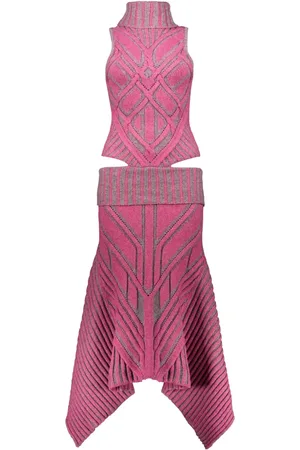PAOLINA RUSSO Midikleid aus Wollgemisch