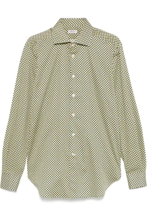 Kiton Geometrisch gemustertes Hemd