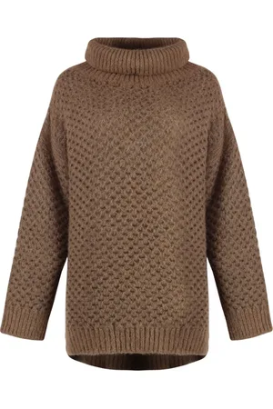 Malo Pullover mit Lochstrickmuster