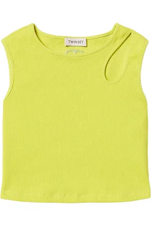 Twin-Set Geripptes Tanktop mit Cut-Outs