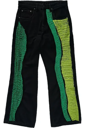 Glass Cypress Jeans mit Perlenverzierung