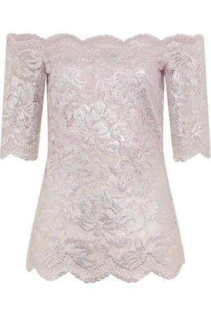 Paco rabanne Bluse mit Blumenspitze