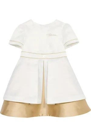 Roberto Cavalli Kleid mit Logo-Stickerei