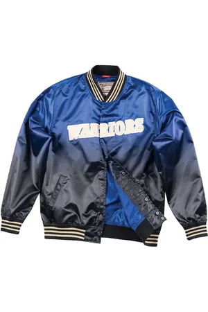 Mitchell & Ness NBA Golden State Warriors CNY "Royal/Black" Bomberjacke
