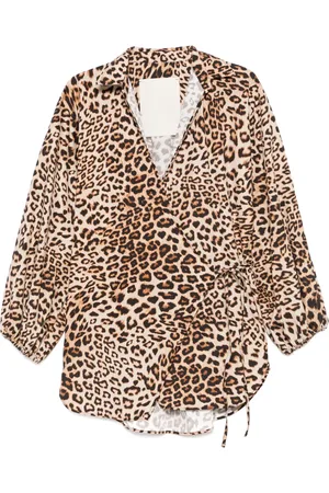 A PAPER KID Minikleid mit Leoparden-Print