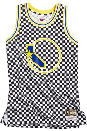 Mitchell & Ness NBA Golden State Warriors Checked Swingman Trikot