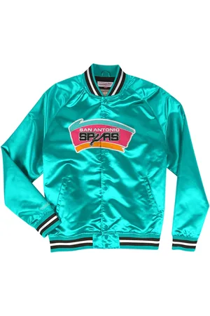 Mitchell & Ness NBA Spurs "Teal" Jacke aus Satin