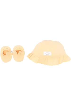 TEDDY & MINOU Set aus Mütze und Schuhen aus Bio-Gaze