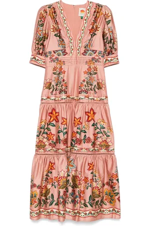 Farm Rio Kurzärmeliges Maxikleid
