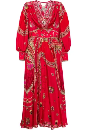 Camilla Kleid mit geformtem Bund