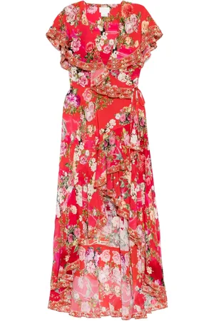 Camilla Sweet Home Alexandria Maxikleid mit Rüschenärmeln