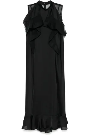 SACAI Mittellanges Chiffonkleid
