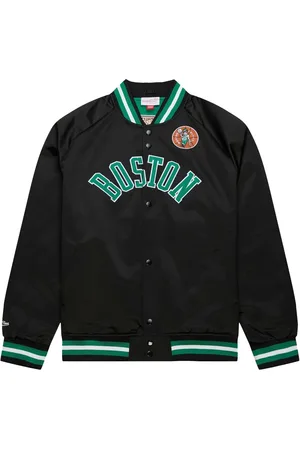 Mitchell & Ness Leichte NBA Celtics Vintage Logo "Black" Jacke aus Satin