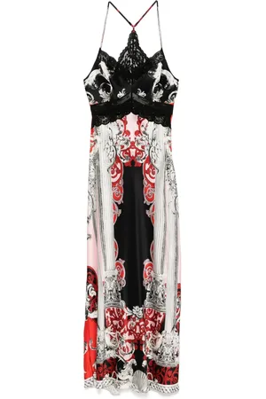 Camilla Mark of Medusa Lace Splice Bias Kleid