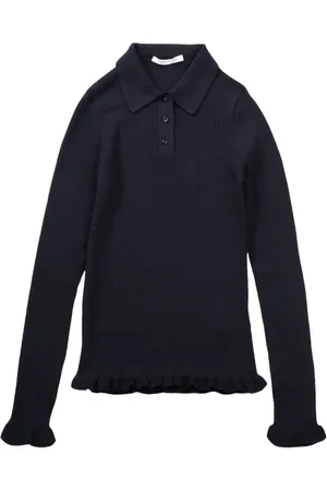 Cecilie Bahnsen Ruffled-hem polo top