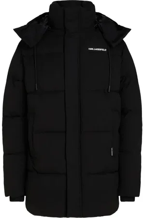 Karl Lagerfeld Wattierter Mantel mit Logo-Print