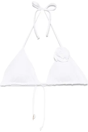 FISICO Bikinioberteil mit Blumenapplikation