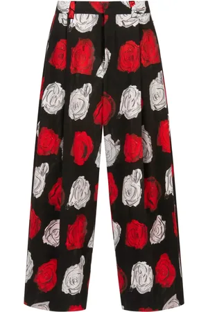 Marni Hose mit Rosen-Print