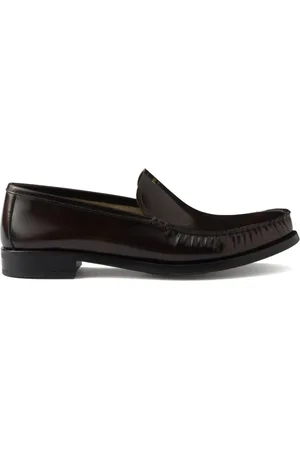 Prada Loafer aus gebürstetem Leder